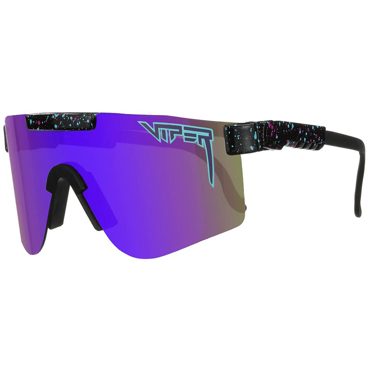 Pit Viper The Original Wide Sunglasses Midnight HDPV Polarized Purple