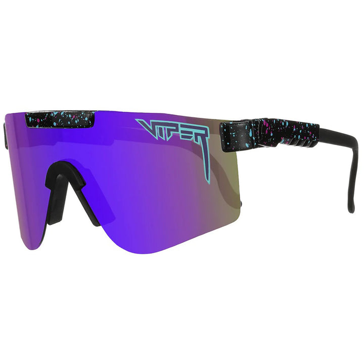 Pit Viper The Original Wide Sunglasses Midnight HDPV Polarized Purple