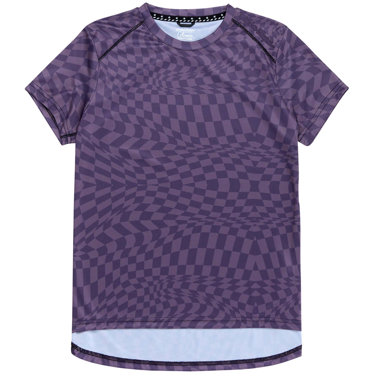 Troy Lee Designs Lilium Short-Sleeve Jersey - Women's Twisted Checkers Deep Purple