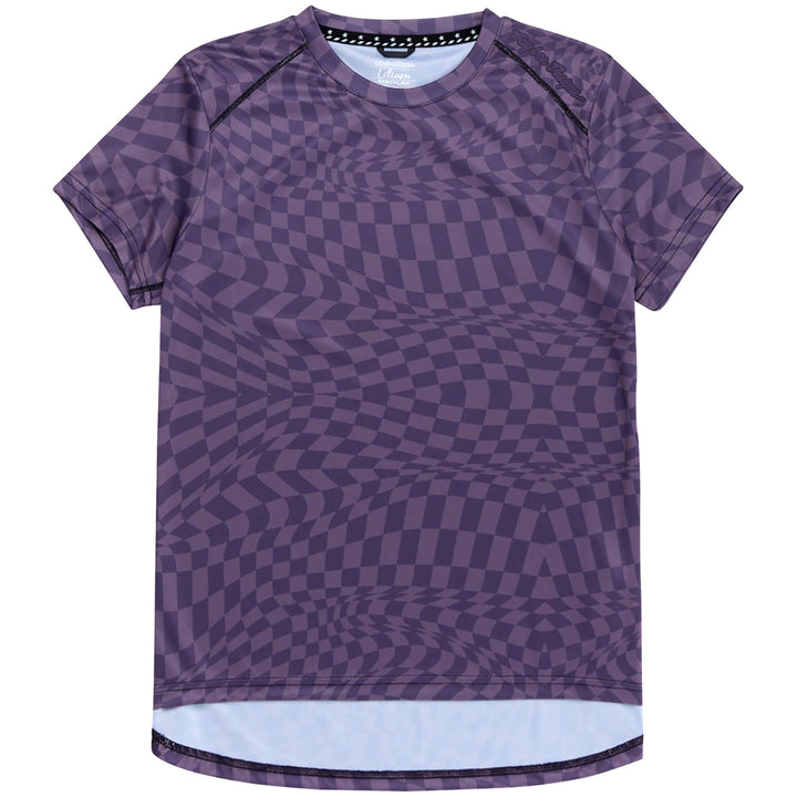 Troy Lee Designs Lilium Short-Sleeve Jersey - Women's Twisted Checkers Deep Purple