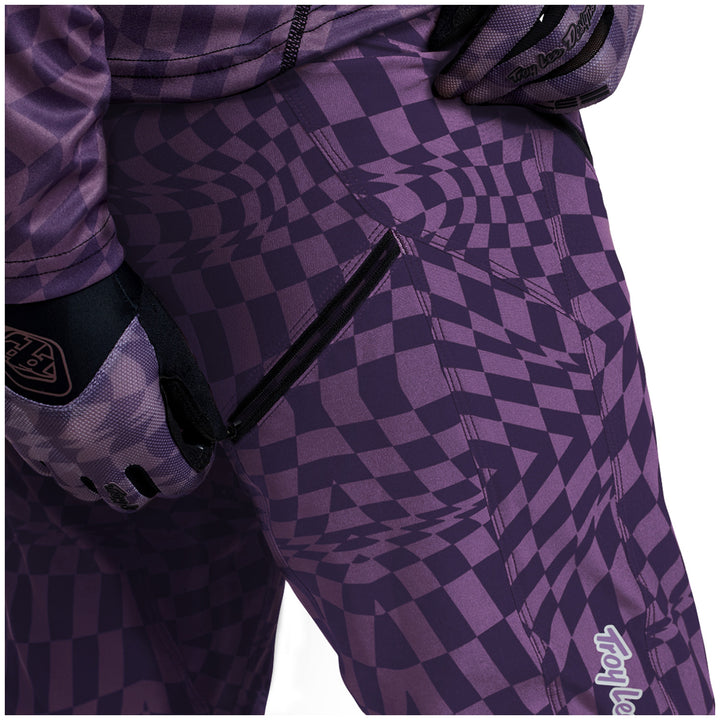 Troy Lee Designs Lilium Pants - Women's Twisted Checkers Purple