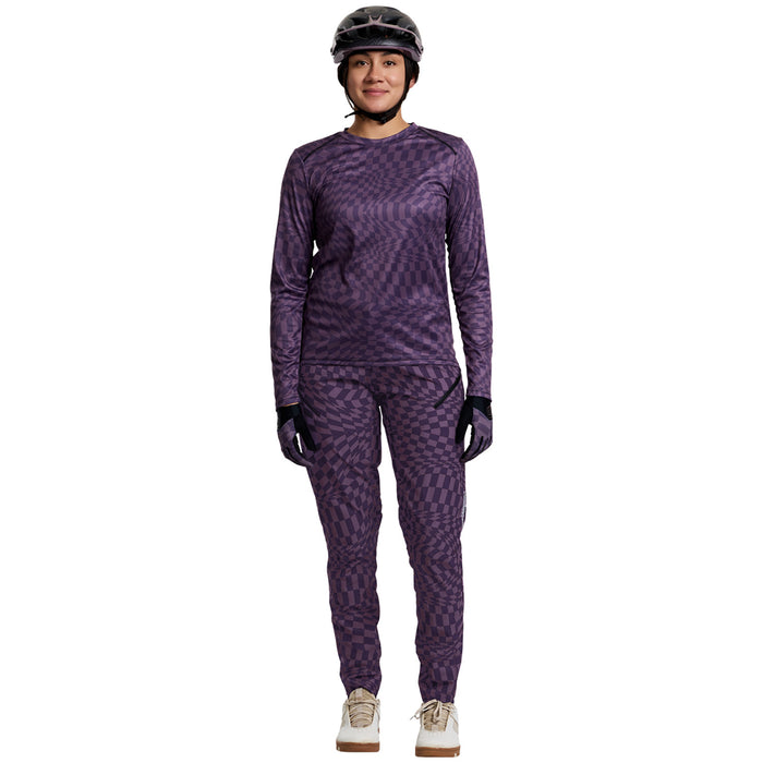 Troy Lee Designs Lilium Pants - Women's Twisted Checkers Purple