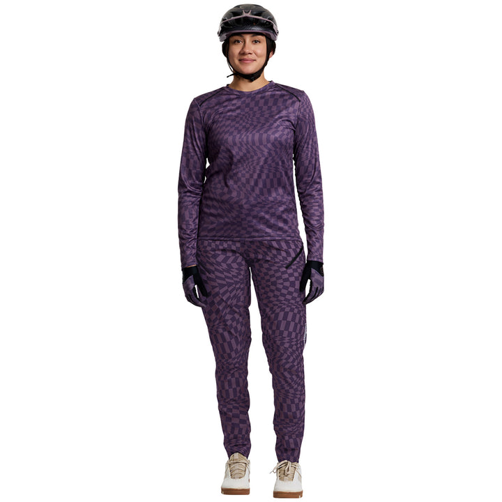 Troy Lee Designs Lilium Pants - Women's Twisted Checkers Purple