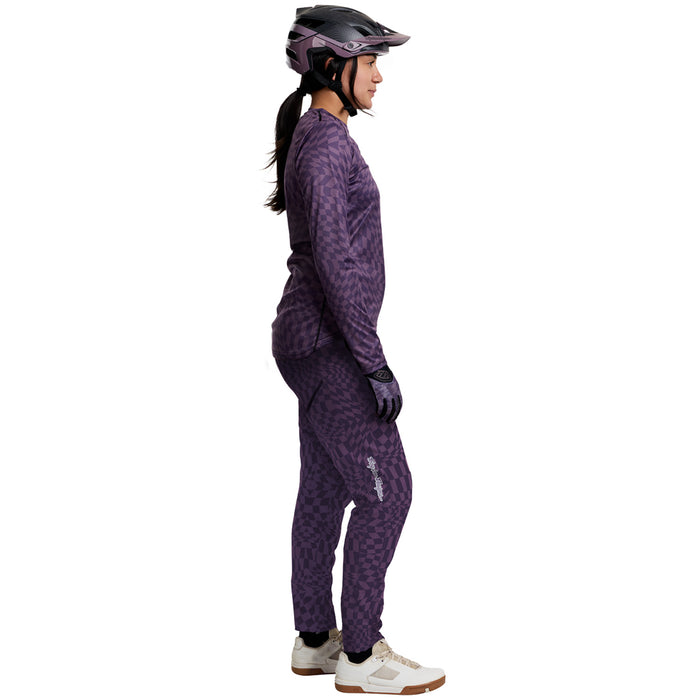 Troy Lee Designs Lilium Pants - Women's Twisted Checkers Purple