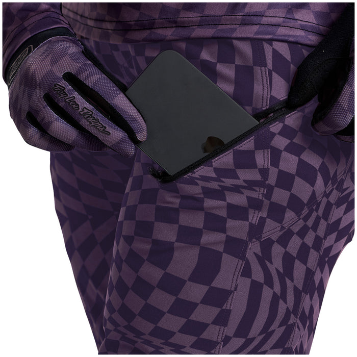 Troy Lee Designs Lilium Pants - Women's Twisted Checkers Purple