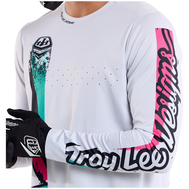 Troy Lee Designs Sprint Jersey Full Pull Chalk