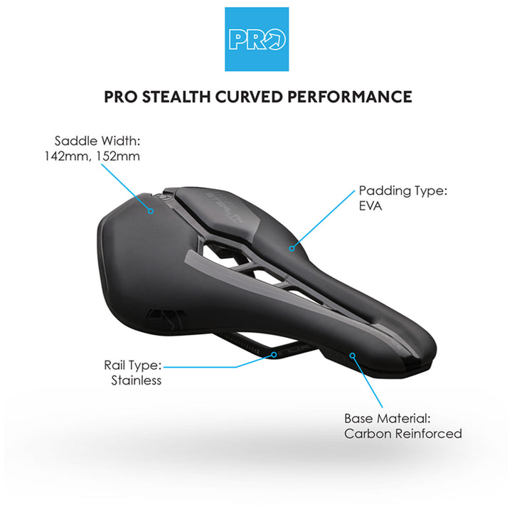 PRO Stealth Curved Performance Saddle