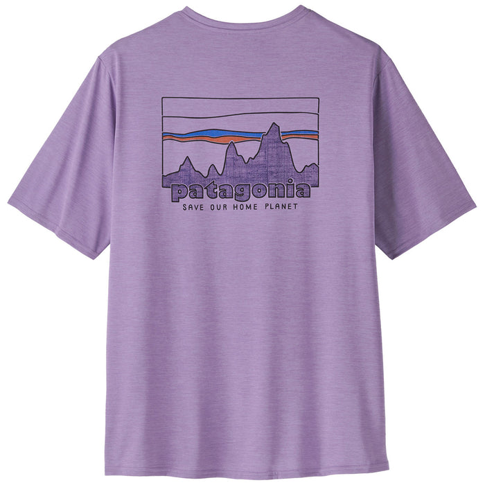 Patagonia Capilene® Cool Daily Graphic T-Shirt - Men's '73 Skyline: Concrete Purple X-Dye