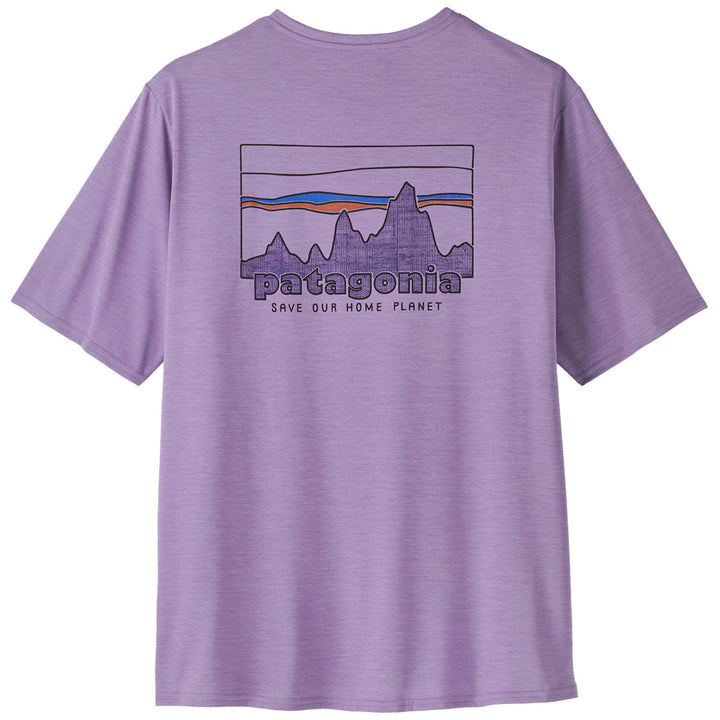 Patagonia Capilene® Cool Daily Graphic T-Shirt - Men's '73 Skyline: Concrete Purple X-Dye