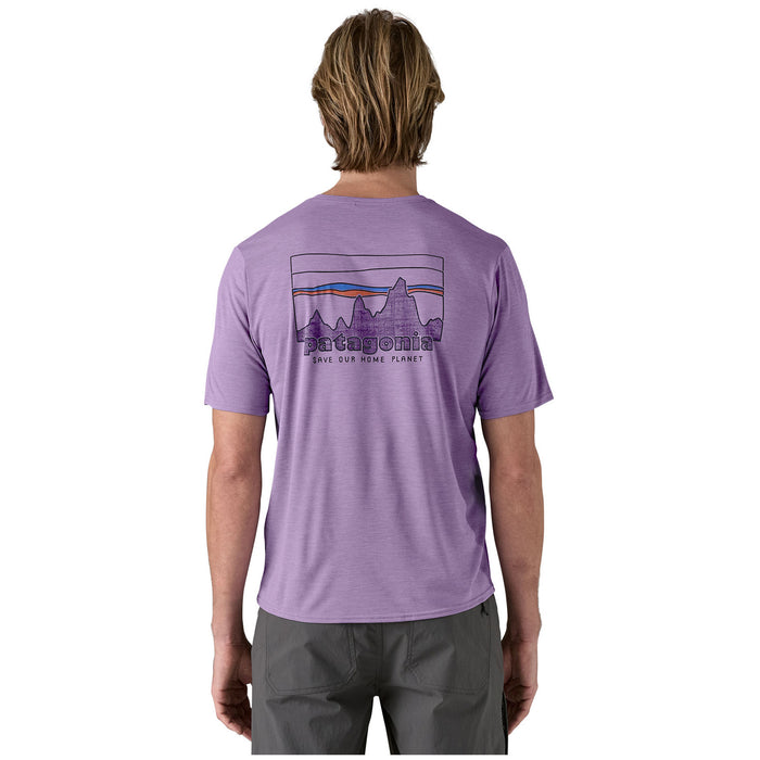 Patagonia Capilene® Cool Daily Graphic T-Shirt - Men's '73 Skyline: Concrete Purple X-Dye