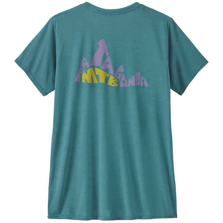 Patagonia Cap Cool Daily Graphic-Lands Shirt - Women's Berm Logo: Wetland Blue X-Dye