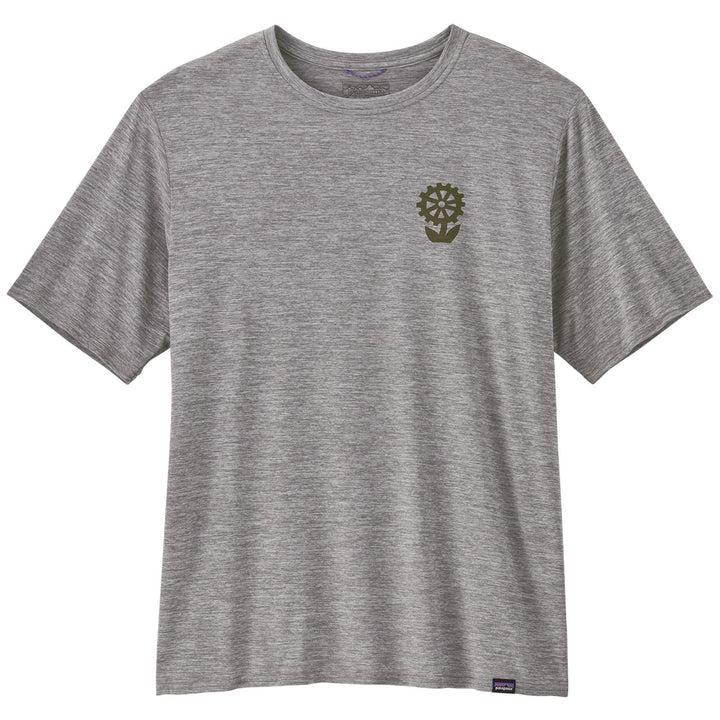 Patagonia Cap Cool Daily Graphic-Lands Shirt - Men's Hike-A-Bike: Feather Grey