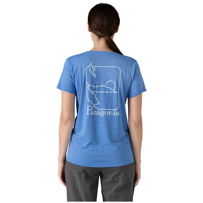 Patagonia Cap Cool Daily Graphic-Waters Shirt - Women's Swelldrifter: Abundant Blue X-Dye