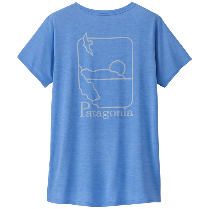 Patagonia Cap Cool Daily Graphic-Waters Shirt - Women's Swelldrifter: Abundant Blue X-Dye