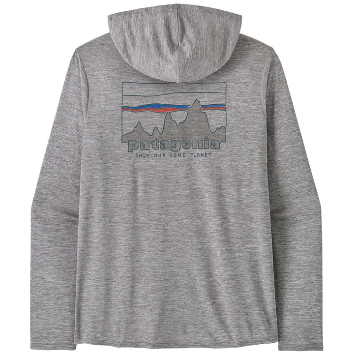 Patagonia Capilene® Cool Daily Graphic Hoodie - Men's '73 Skyline: Feather Grey