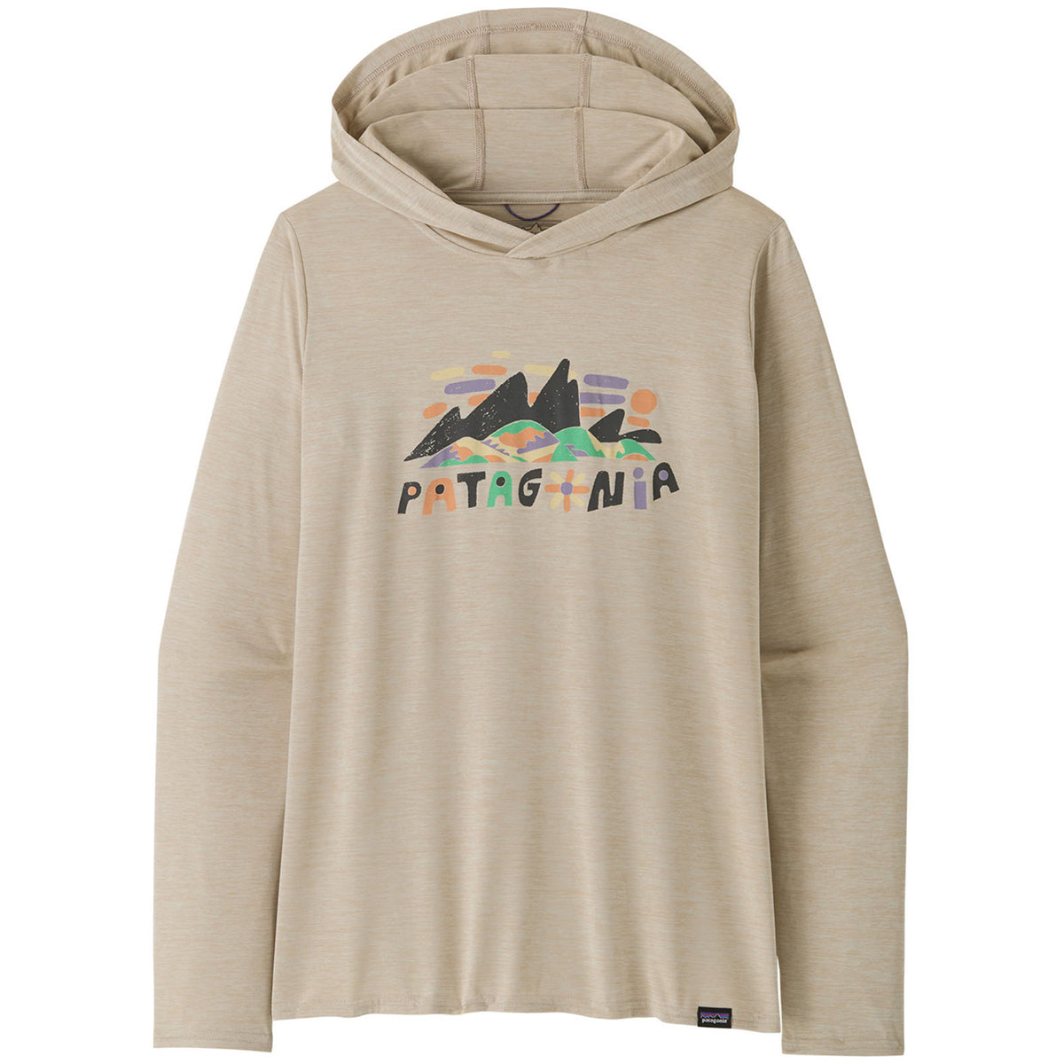 Patagonia Capilene Cool Daily Graphic Hoodie - Women's Fitz Roy Superbloom: Pumice X-Dye