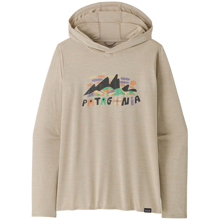Patagonia Capilene Cool Daily Graphic Hoodie - Women's Fitz Roy Superbloom: Pumice X-Dye