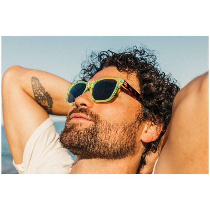 Sunski Headlands Sunglasses Lime/Tortoise Slate Polarized
