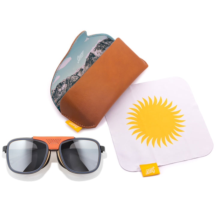 Sunski Ferrata Sunglasses Spruce/Silver Polarized