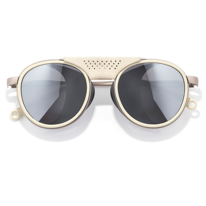 Sunski Strada Sunglasses Ivory/Silver Polarized