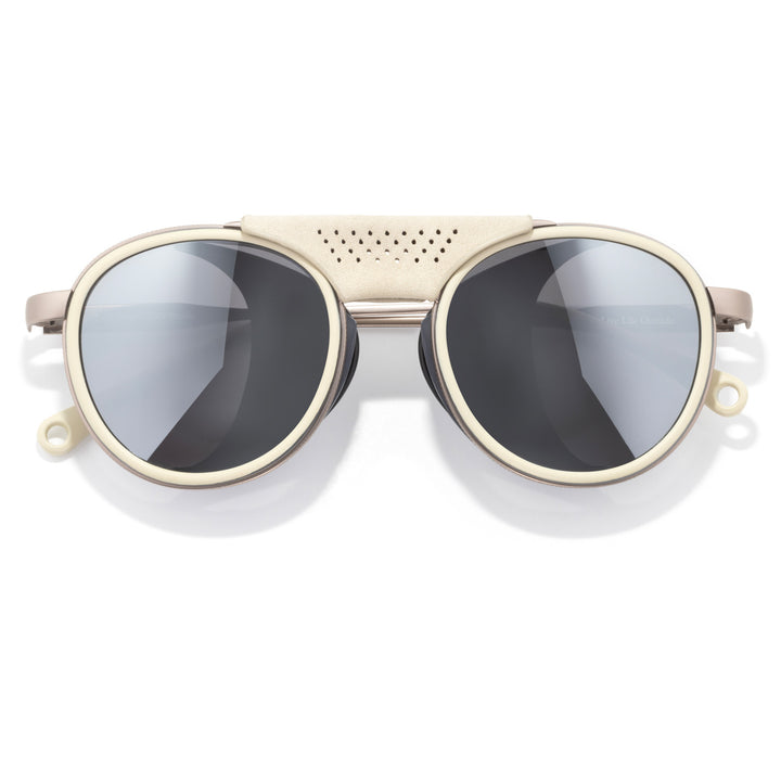 Sunski Strada Sunglasses Ivory/Silver Polarized