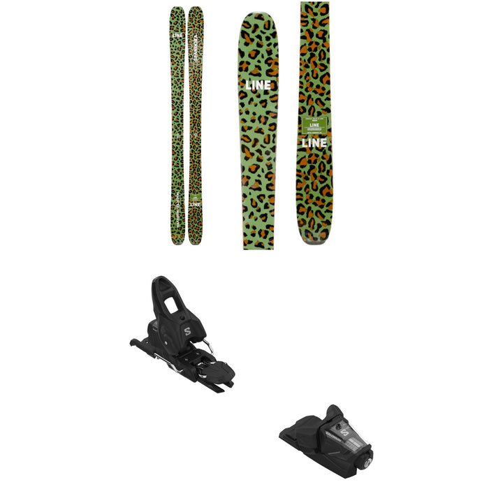 Line Skis Pandora 92 Camo Skis + Salomon Stage 10 GW Ski Bindings 2025