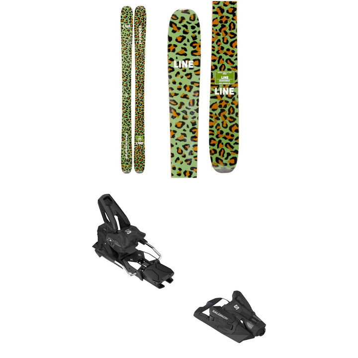 Line Skis Pandora 99 Camo Skis + Salomon Strive 14 GW Ski Bindings