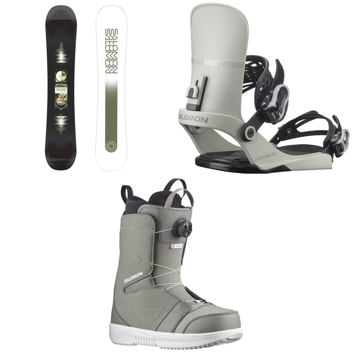Salomon Pulse Snowboard + EDB Snowboard Bindings + Faction Boa Snowboard Boots 2026