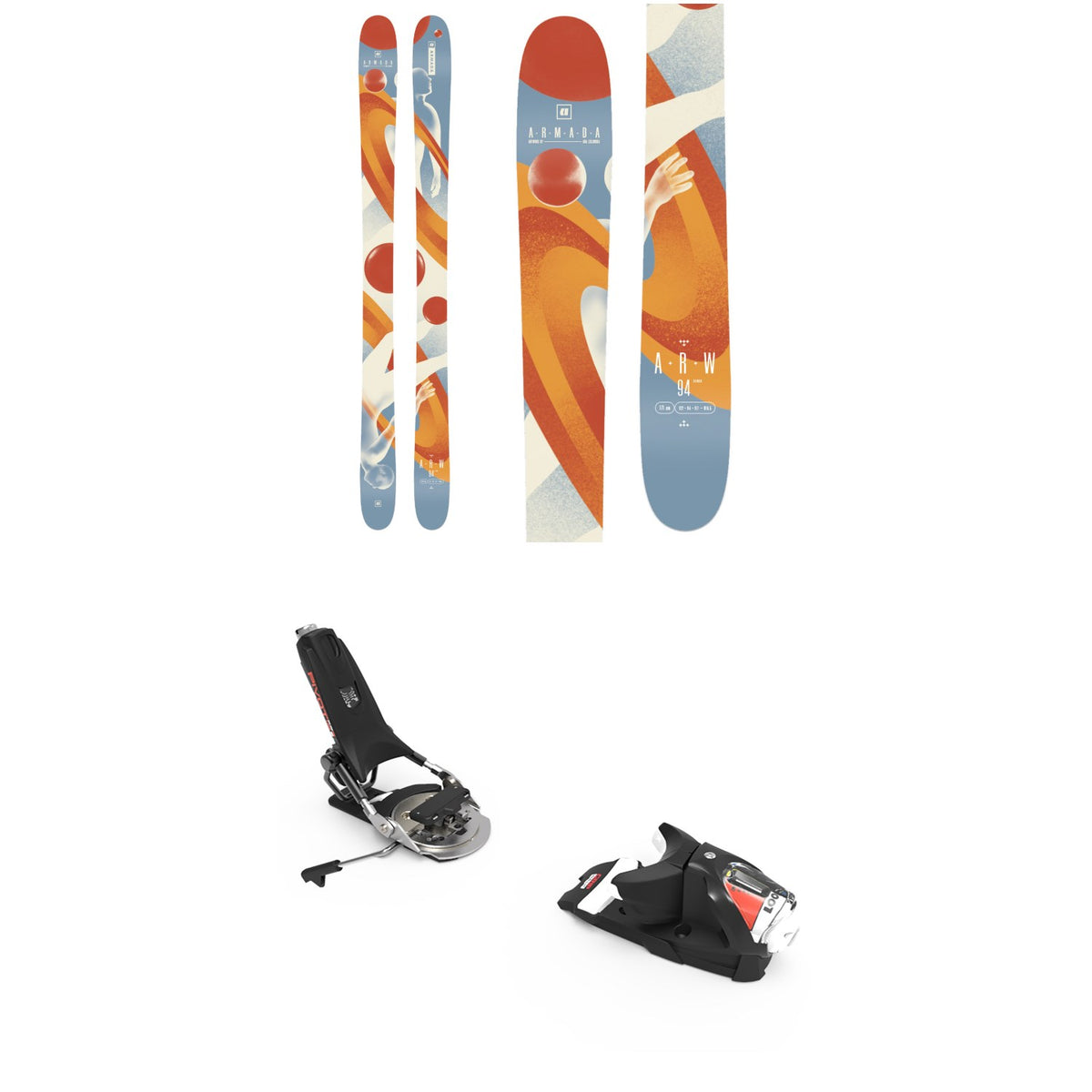 Armada ARW 94 Skis + Look Pivot 12 GW Ski Bindings 2025