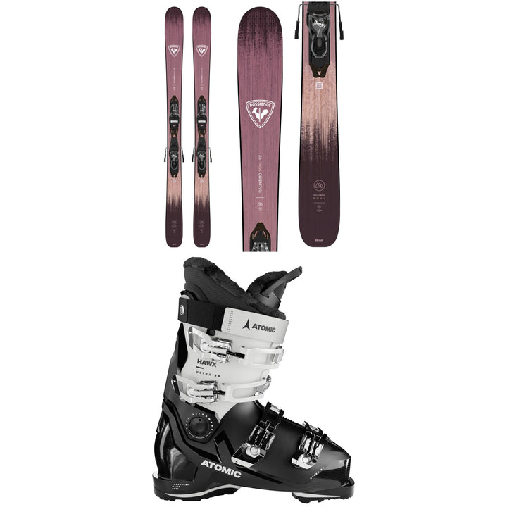 Rossignol Rallybird Soul 92 Skis + Xpress 11 Bindings + Atomic Hawx Ultra 85 GW Ski Boots - Women's 2025