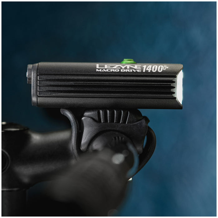 Lezyne Macro Drive 1400+ Loaded Front Bike Light Satin Black