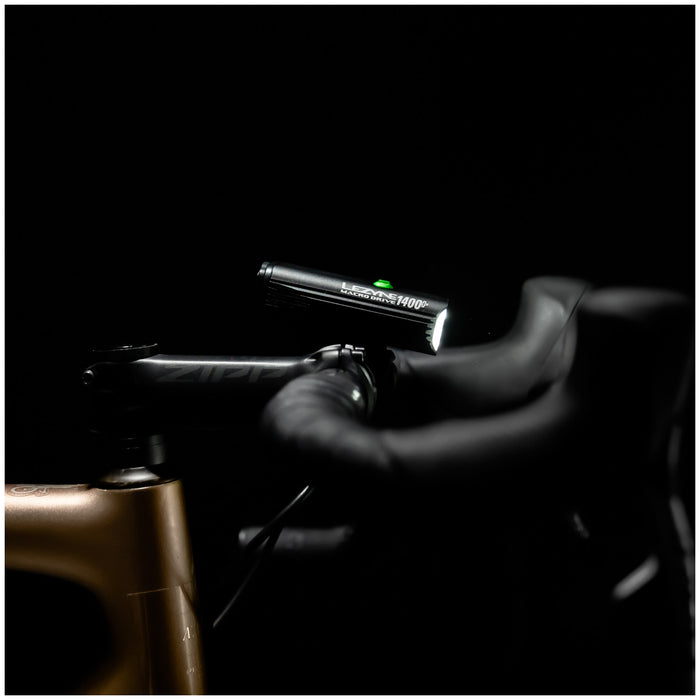Lezyne Macro Drive 1400+ Loaded Front Bike Light Satin Black