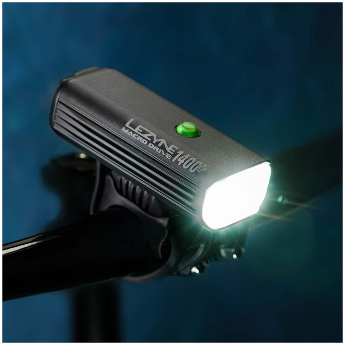 Lezyne Macro Drive 1400+ Loaded Front Bike Light Satin Black