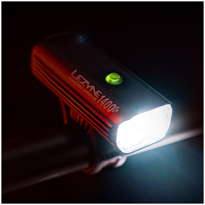Lezyne Macro Drive 1400+ Loaded Front Bike Light Satin Black