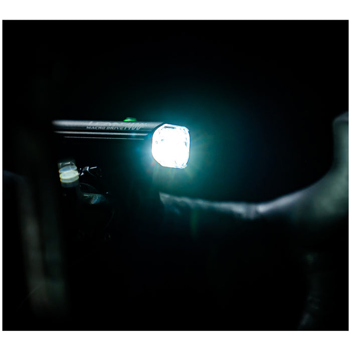 Lezyne Macro Drive 1400+ Loaded Front Bike Light Satin Black