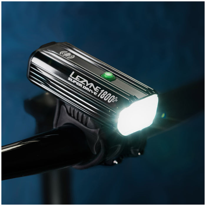 Lezyne Super Drive 1800+ Smart Loaded Front Bike Light Black