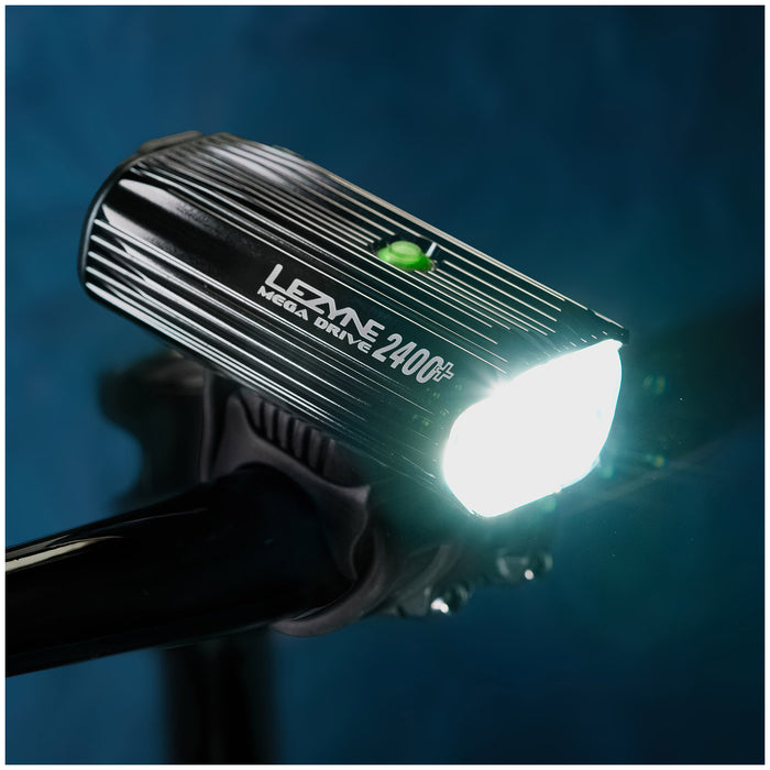 Lezyne Mega Drive 2400+ Loaded Front Bike Light Black