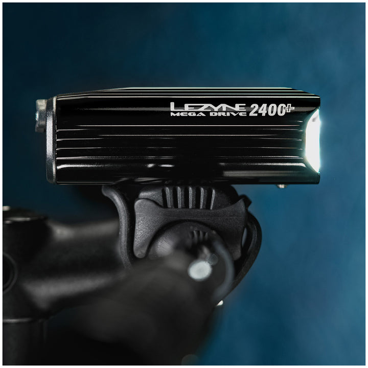 Lezyne Mega Drive 2400+ Loaded Front Bike Light Black