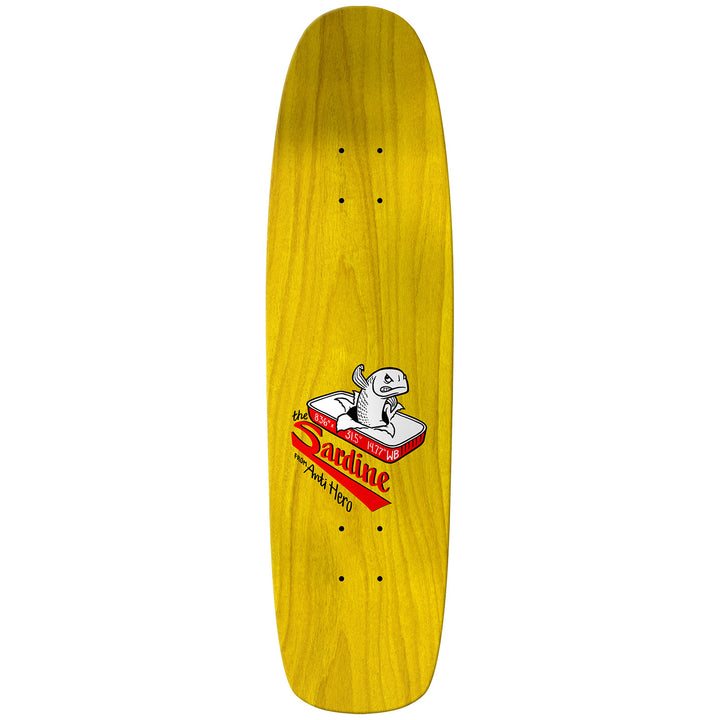 Anti Hero Team Shaped Eagle The Sardine 8.36 Skateboard Deck
