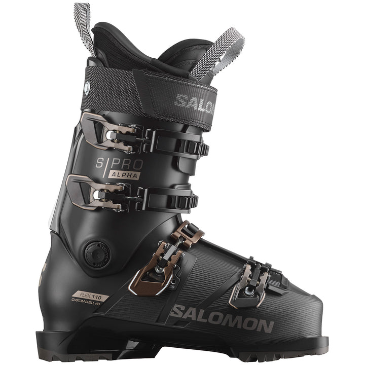Salomon S/Pro Alpha 110 Ski Boots 2024 Black/Titanium Metal