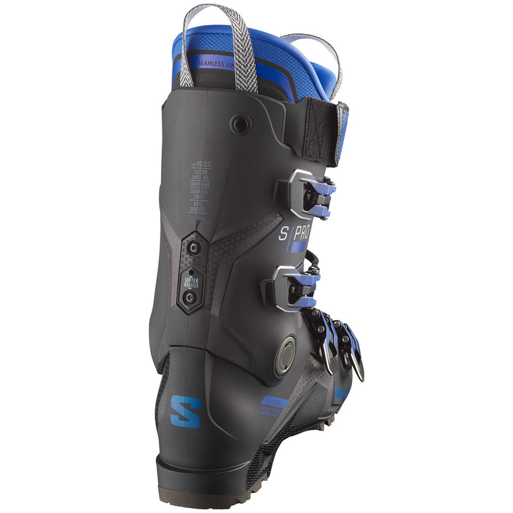 Salomon S/Pro HV 130 Ski Boots 2025 Black / Blue Metallic / Beluga