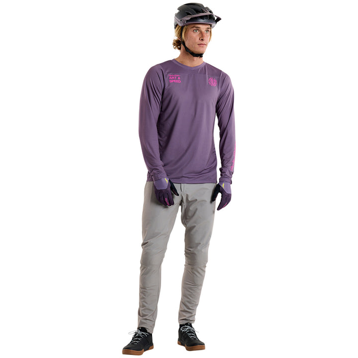 Troy Lee Designs Skyline Long-Sleeve Jersey Radioscape Deep Purple