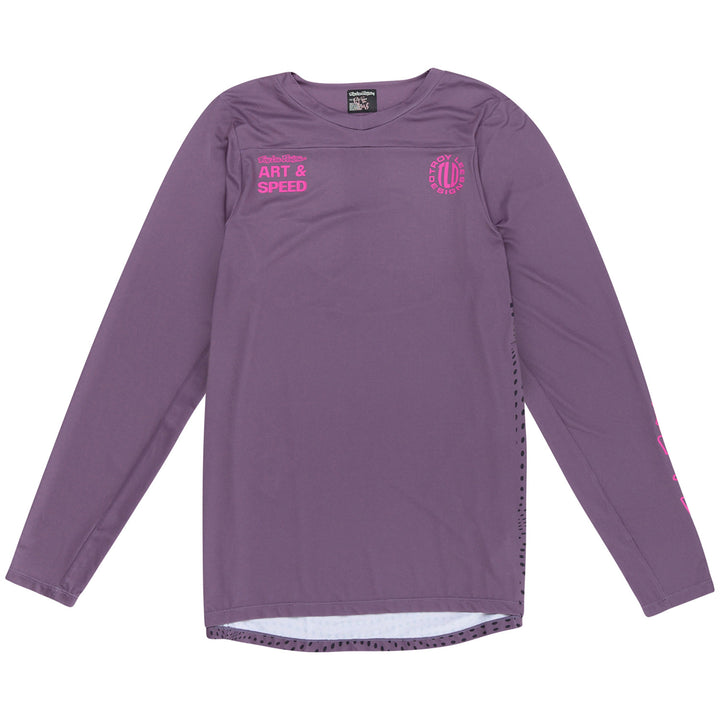 Troy Lee Designs Skyline Long-Sleeve Jersey Radioscape Deep Purple