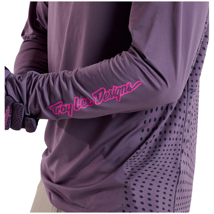 Troy Lee Designs Skyline Long-Sleeve Jersey Radioscape Deep Purple