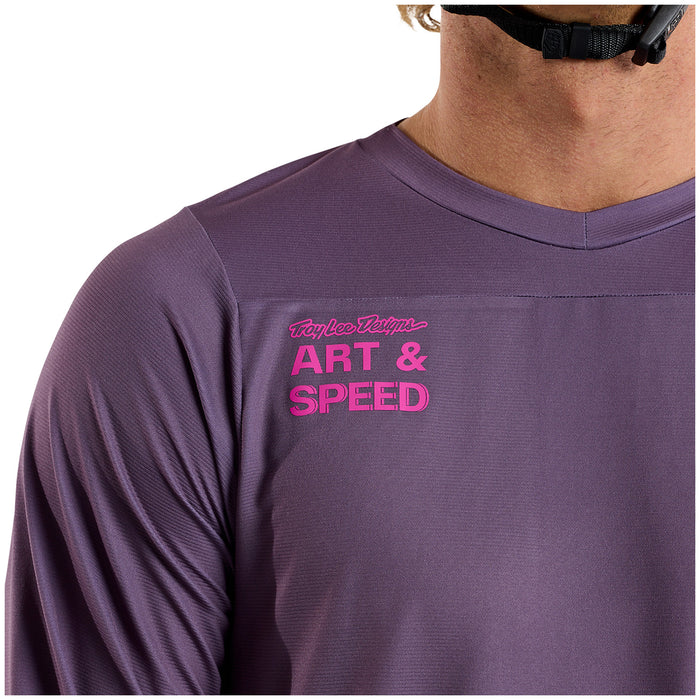 Troy Lee Designs Skyline Long-Sleeve Jersey Radioscape Deep Purple