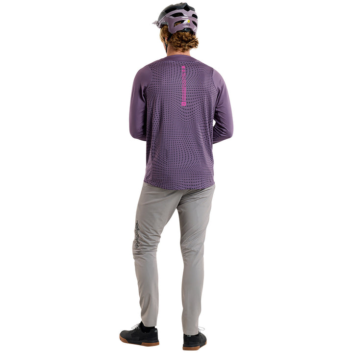 Troy Lee Designs Skyline Long-Sleeve Jersey Radioscape Deep Purple