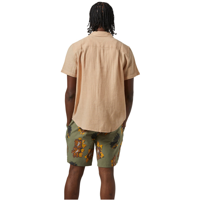 Brixton Charter Organic Cotton Short-Sleeve Shirt - Men's Hazelnut