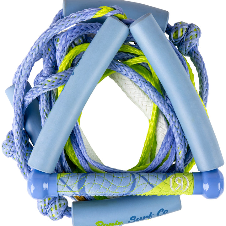 Ronix 10" Handle + 25ft 4-Section Bungee Surf Rope - Women's Lavender