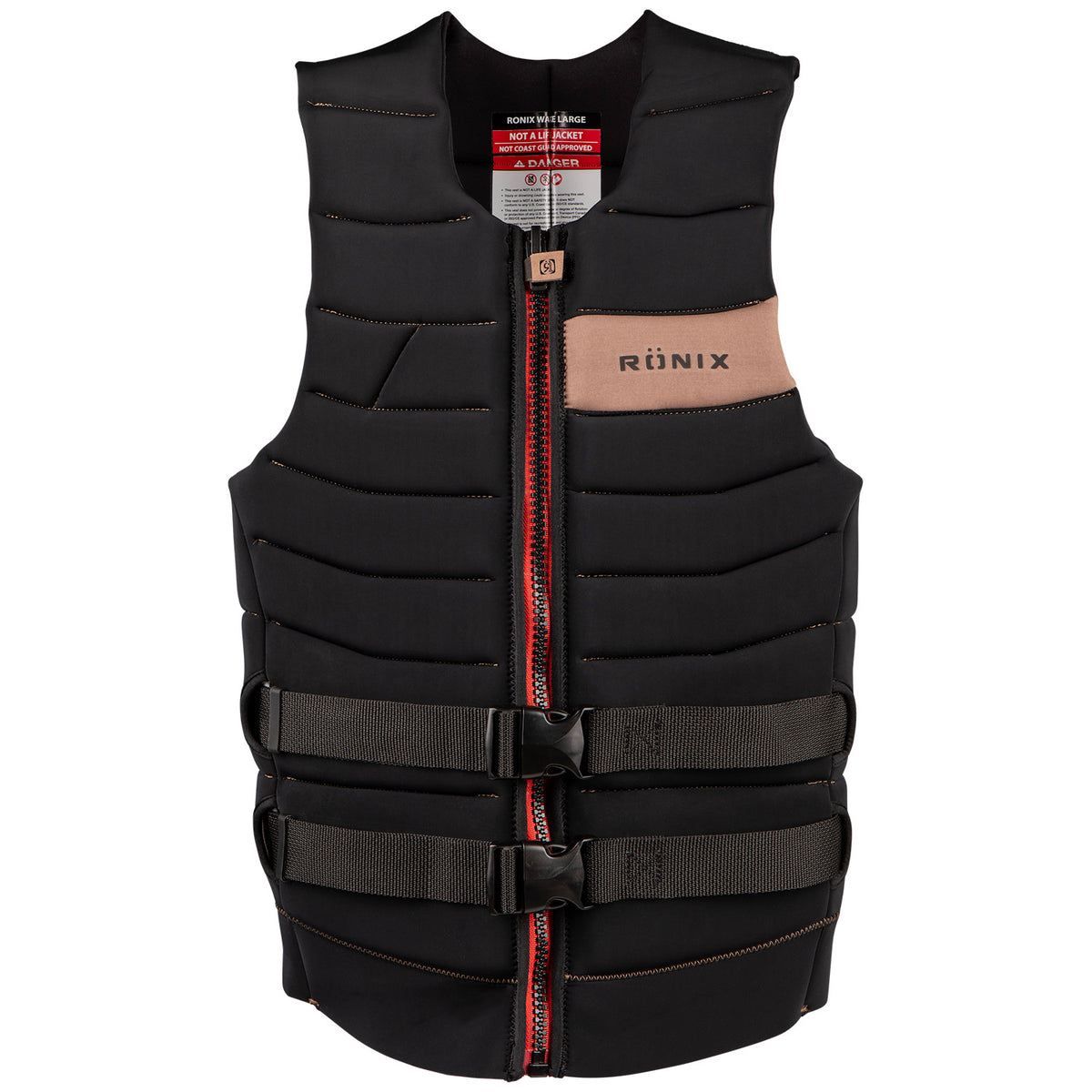 Ronix Vader Impact Wake Vest Black/Mocha