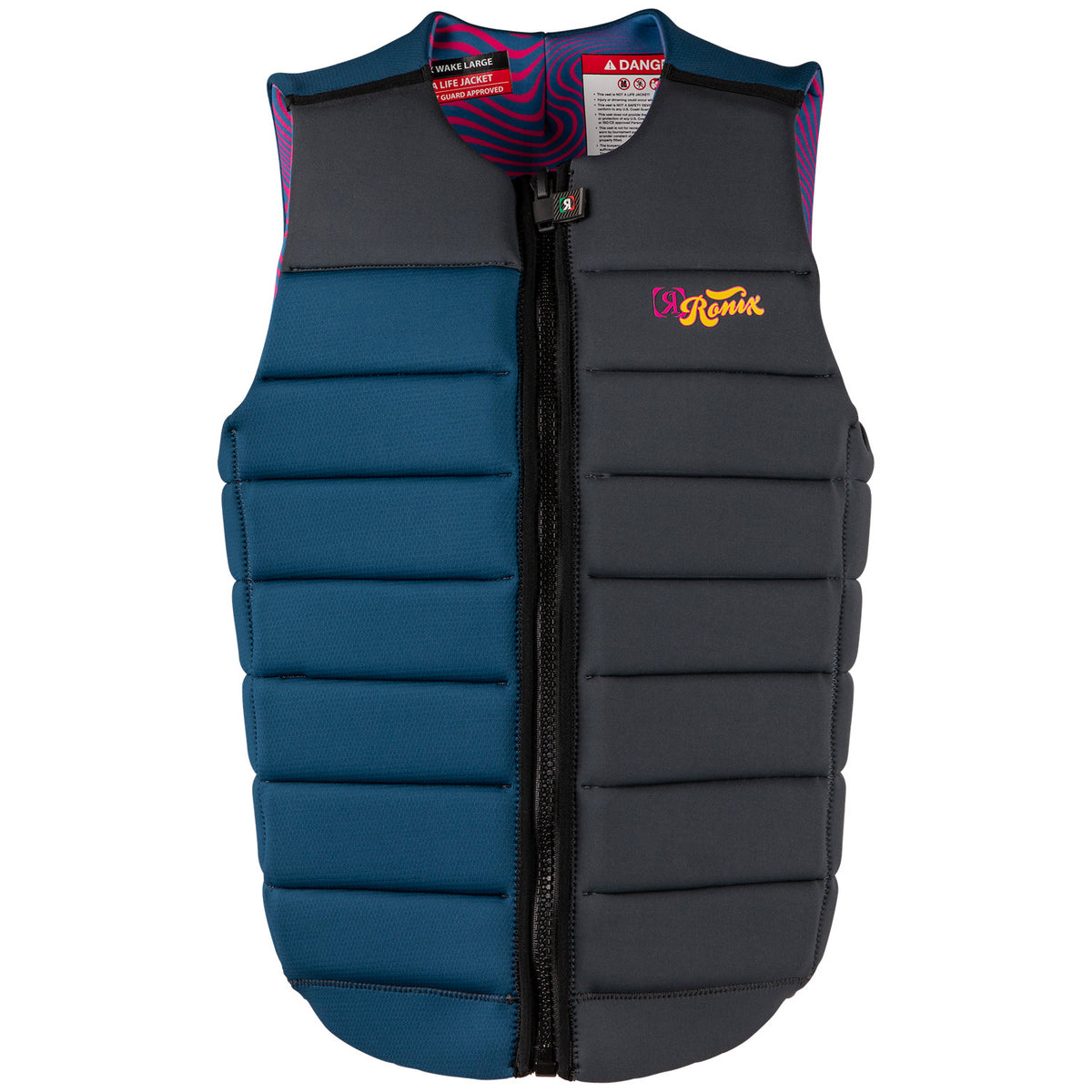 Ronix Purple Haze Impact Wake Vest Psychedelic Blue/Grey